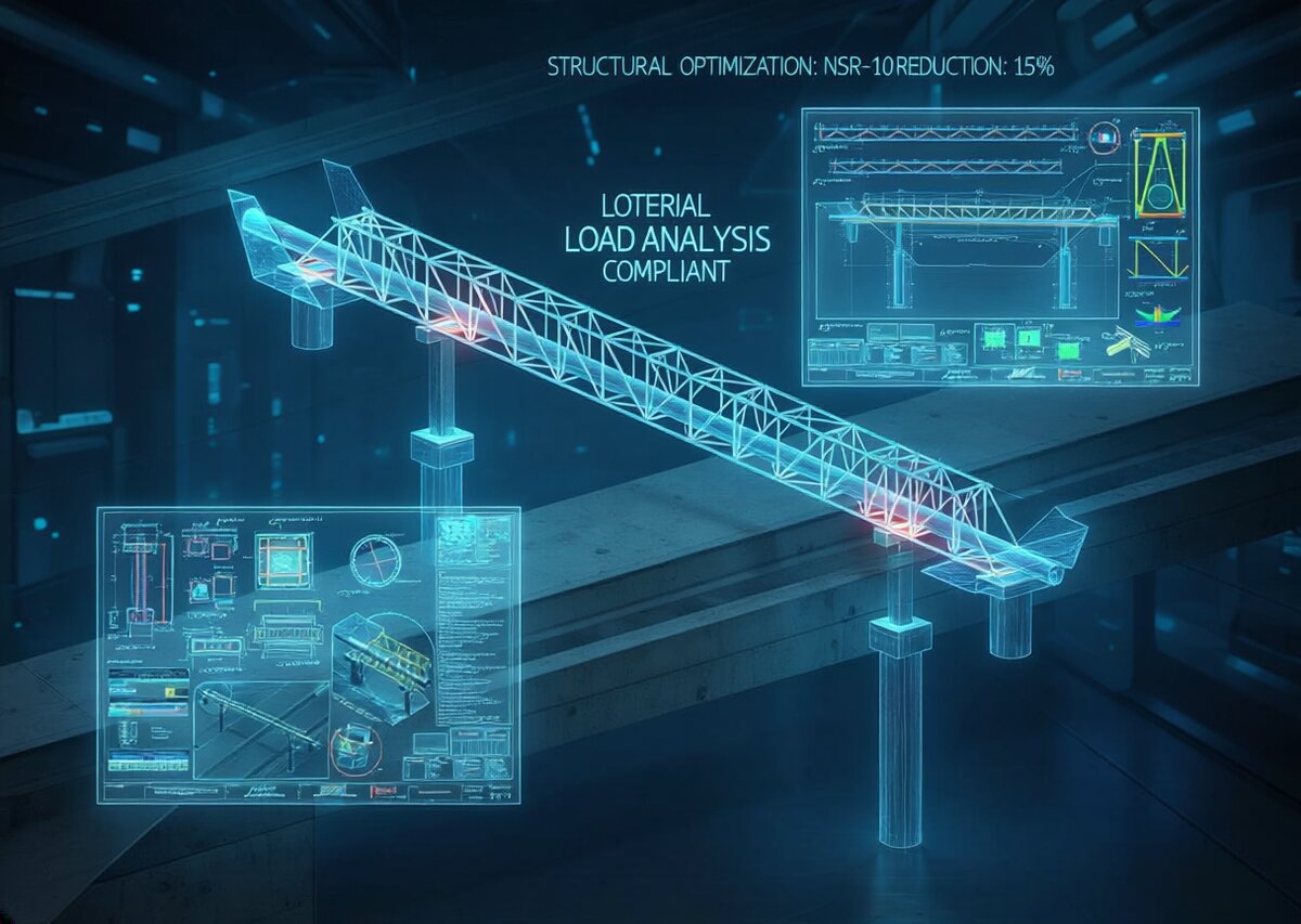 Viaducto metálico para tubería